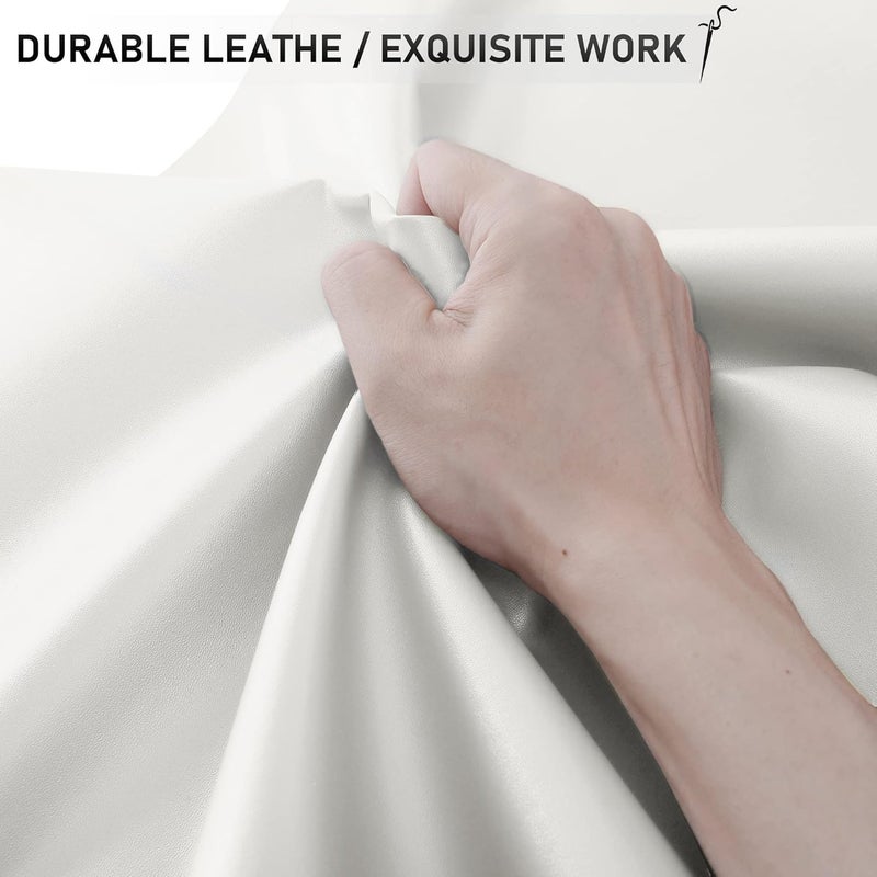 YAFLC Self Adhesive Leather Repair Tape Kit, 4"x 63" Leather Repair Patch for Furniture, Leather Repair Patch for Car seat, Sofas, Couch, Boat Seat White - Image 2
